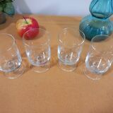 Set of 4 crystal stem glasses