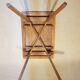 Scandinavian table with compass feet