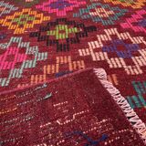 Vintage turkish kilim rug , 141 x 82 cm