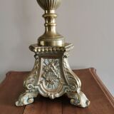 Brass tube lamp foot