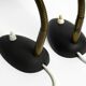 Pair of small 1950s metal table lamps with goosenecks by Gebrüder Cosack