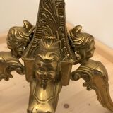Bronze and onyx coat rack