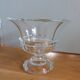Cup on glass stand 22cm high