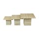 Set of 3 Vintage Travertine Nest Tables Coffee Tables Italy 1970s Design Side Table
