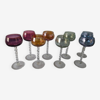 French blown wine glasses