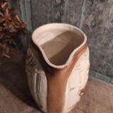 French vintage pitcher of St Clément, with a deer