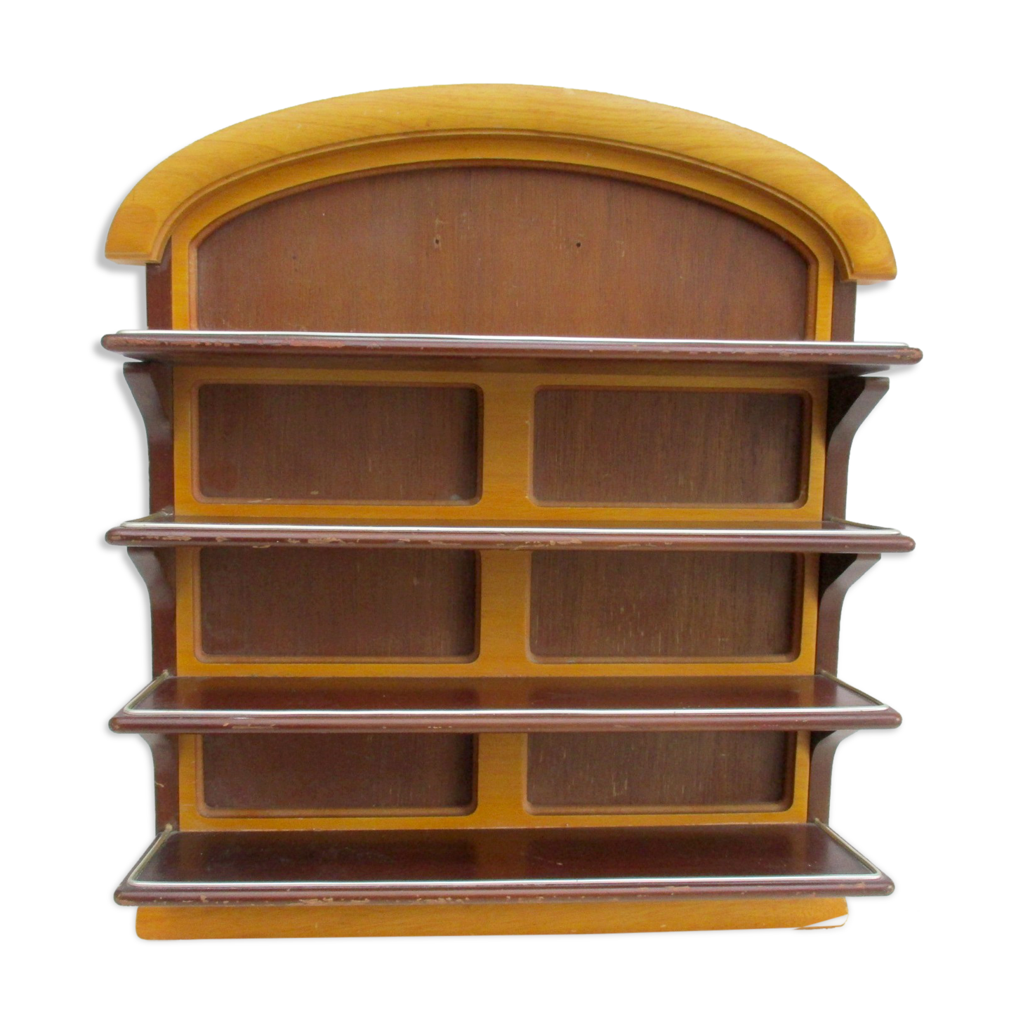4-level wooden shelf