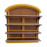 4-level wooden shelf