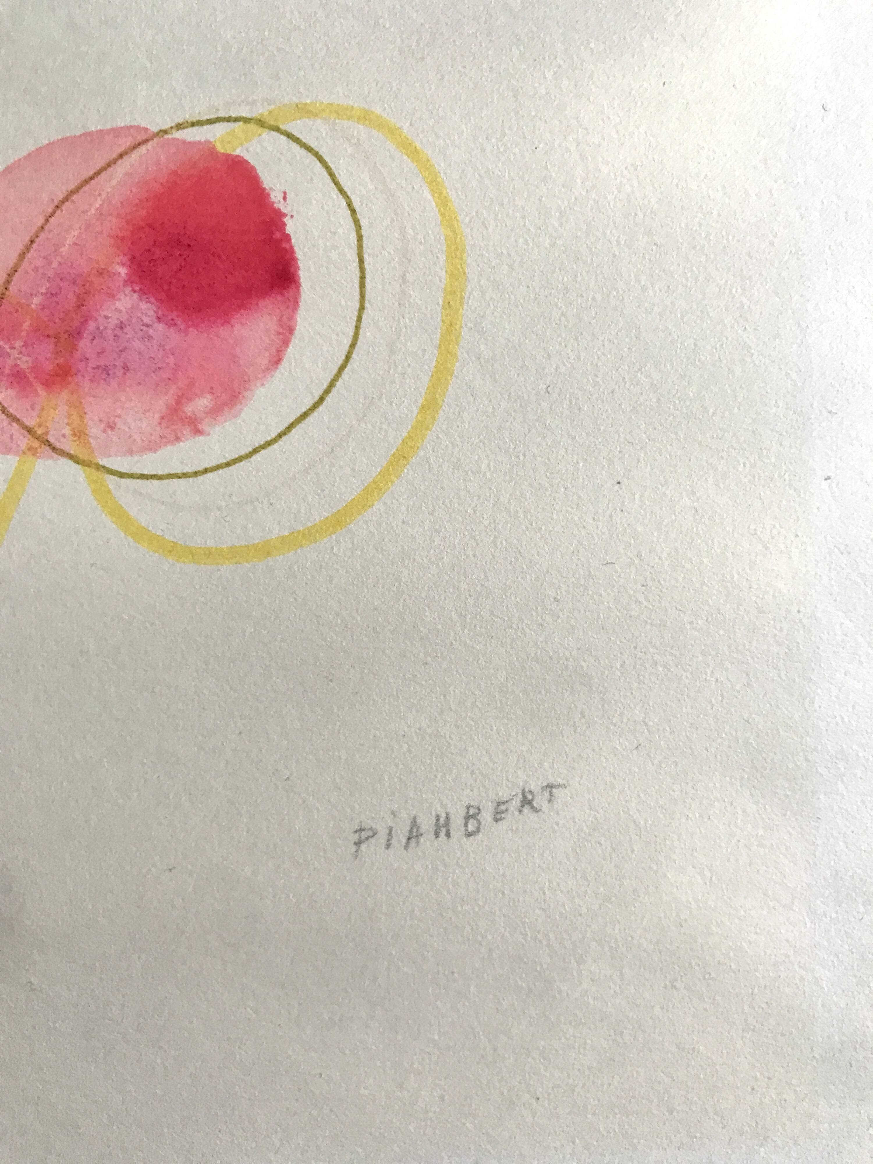 Jean PIAUBERT, Untitled, c. 1960. Original drawing signed in pencil.