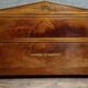 Antique grand lit in flame mahogany – Empire / Restoration / 20th century style