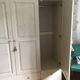 Linen wardrobe and solid pine wardrobe 180x147x42