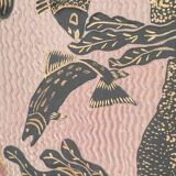 Large enamelled earthenware dish signed Tony Jaillet from the 1950s-60s.