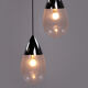 Set Hanging lamps by Glashutte Limburg Model Drop, 1970 Germany.