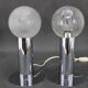 Paire de lampes chromées des années 1970, Italie
