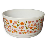 Arcopal salad bowl Decorated with orange and pink flowers - Scania