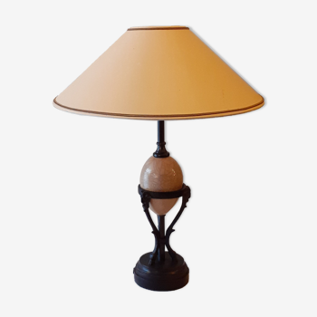 Lampe façon œuf autruche vintage