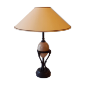 Vintage ostrich egg lamp