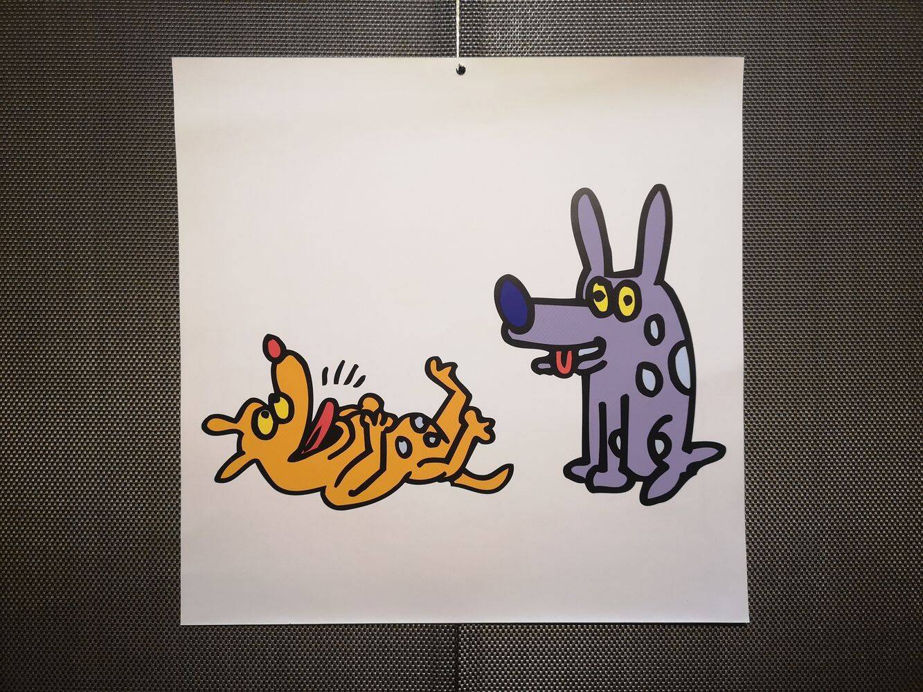 Illustration by Keith Haring - 'Animals' series - 5/12