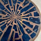 Rare enamel & copper coffee table