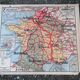 Old map France Chemins de fer Lablache.