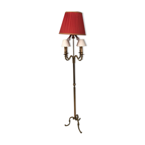 lampadaire tripode bronze