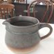 Enamelled stoneware pitcher