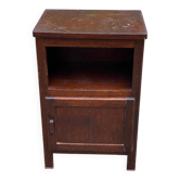 Table de chevet art déco en bois 1960