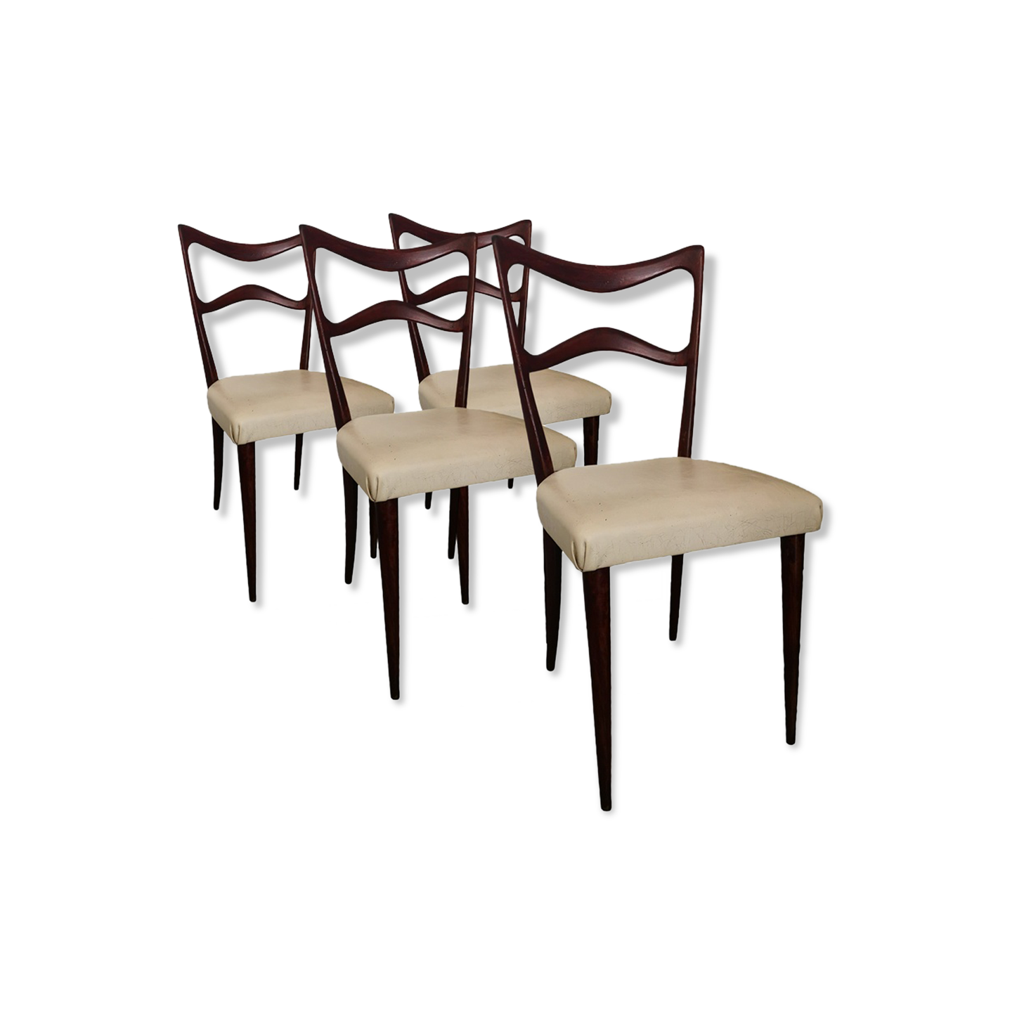 Lot of 4 vintage chairs