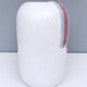 White Ceramic Vase with Hand Painted Details by Ambrogio Pozzi,