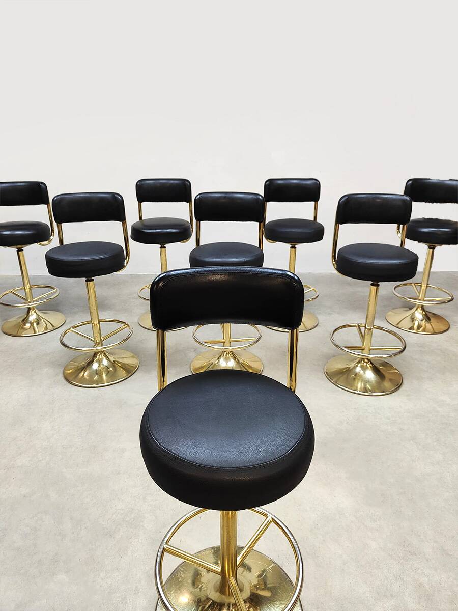 Swedish vintage design bar stools Borje Johanson