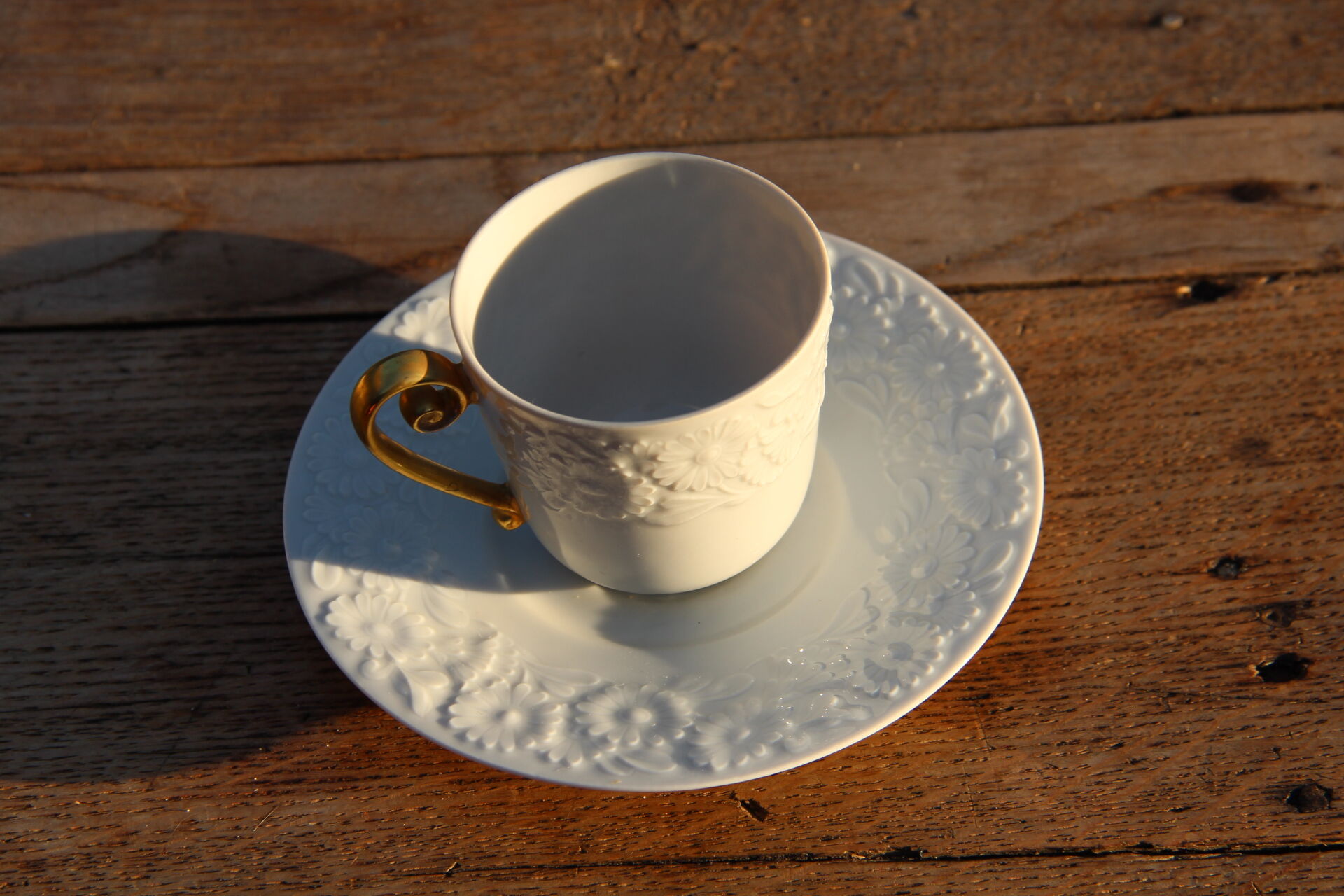 Mocha cup and its Swiss porcelain saucer, 1979