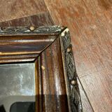 Rectangular wall mirror with wooden frame 47,5x29cm