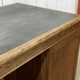 Early 20th century English flat desk in oak