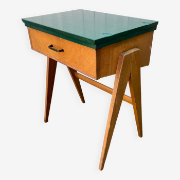 Bureau vintage pieds compas 1970