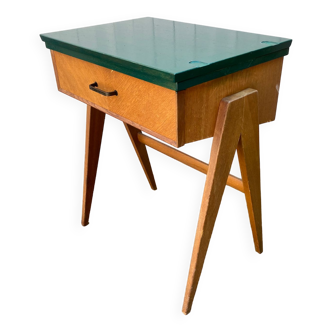 Bureau vintage pieds compas 1970