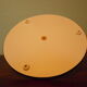 Serving dish, cheese platter in formica and golden metal