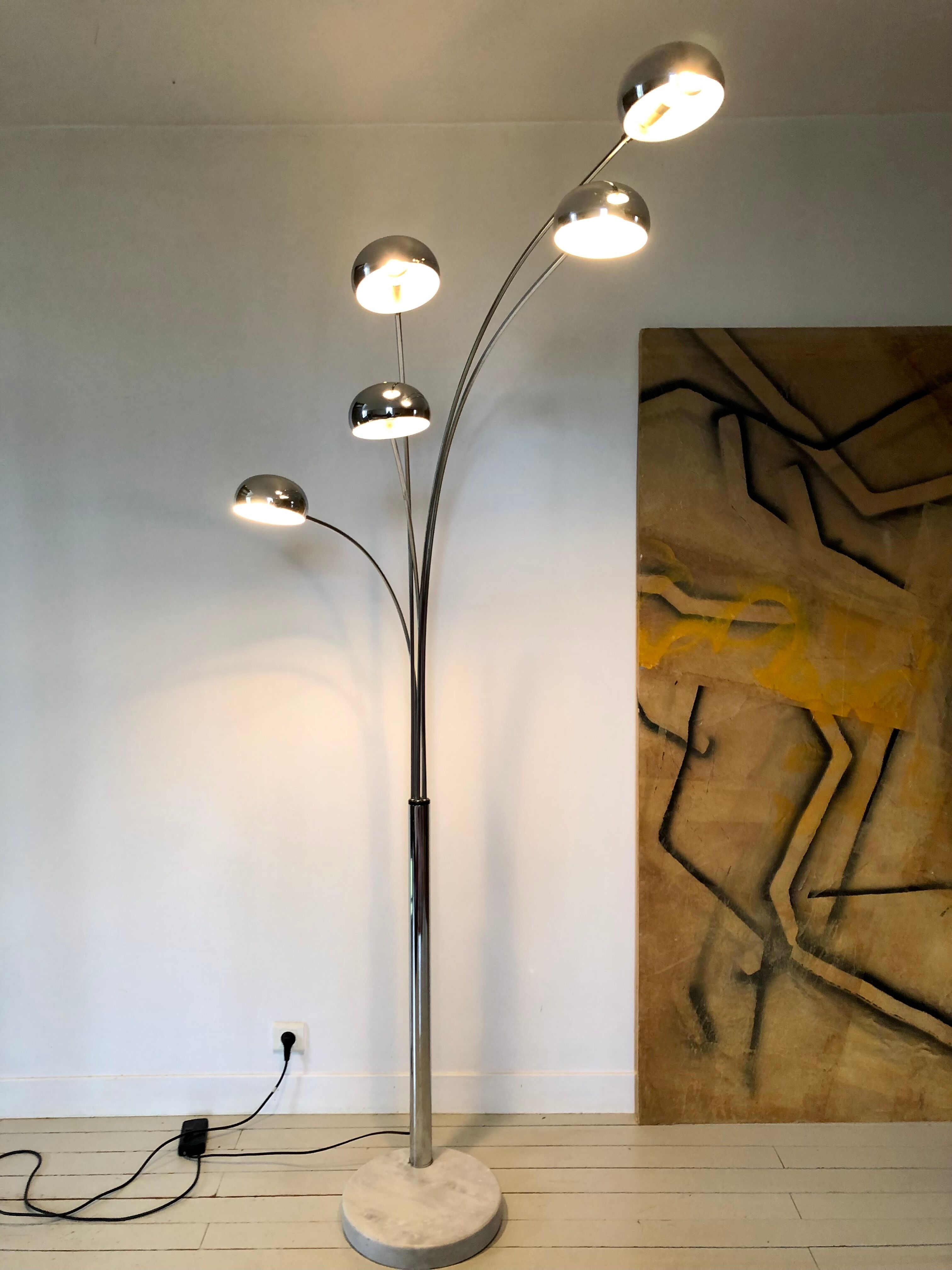 Lampadaire muguet 5 branches