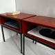 Pair of modernist bedside tables "Horatio" by Kuperus