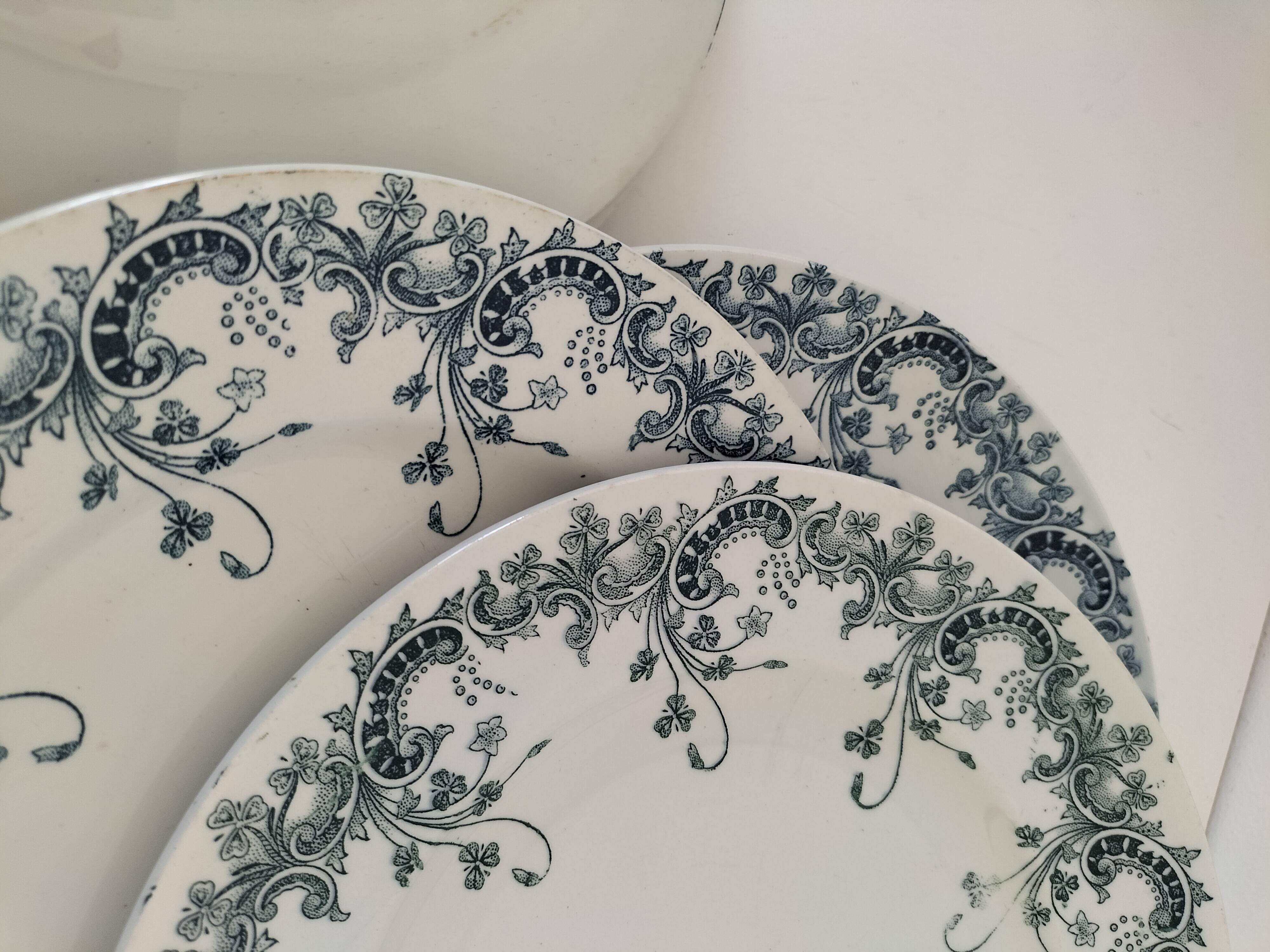 6 Saint-Amand Hamage ironstone plates – Byzantine decor