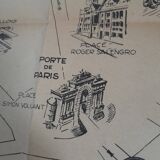 Map / plan of the monuments of the city of Lille