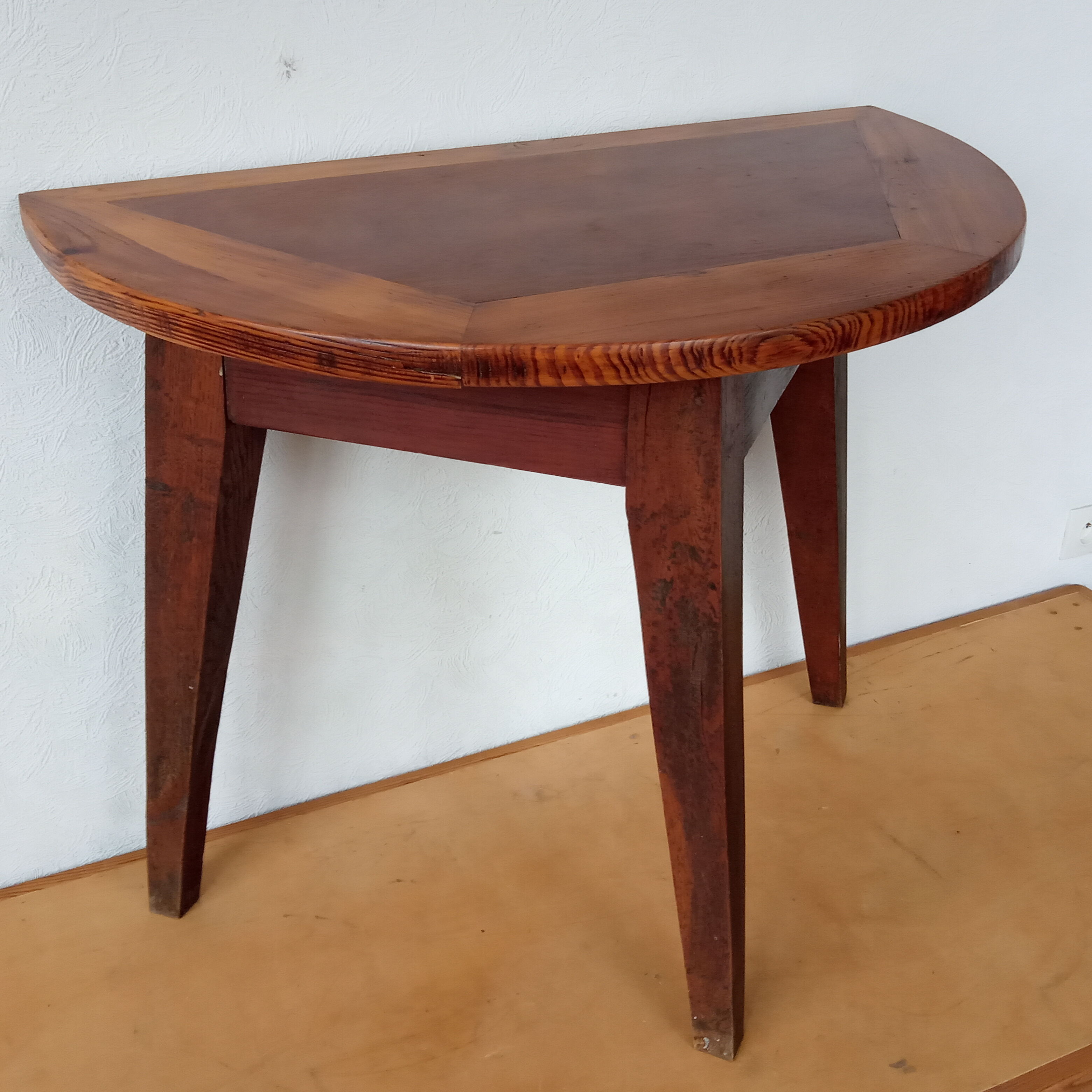 Half-moon console in oak 50s