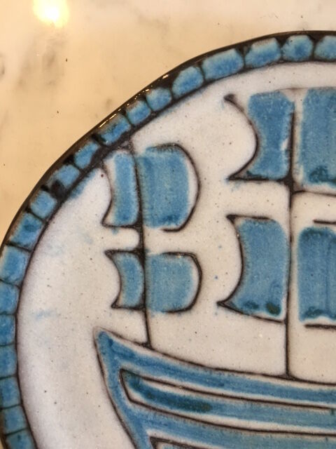 Ceramic plate Alain Maunier Valauris