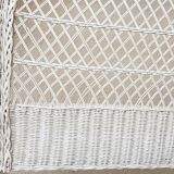 White wicker bedhead  70