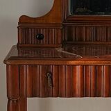 Retro cherry marble wood dressing table