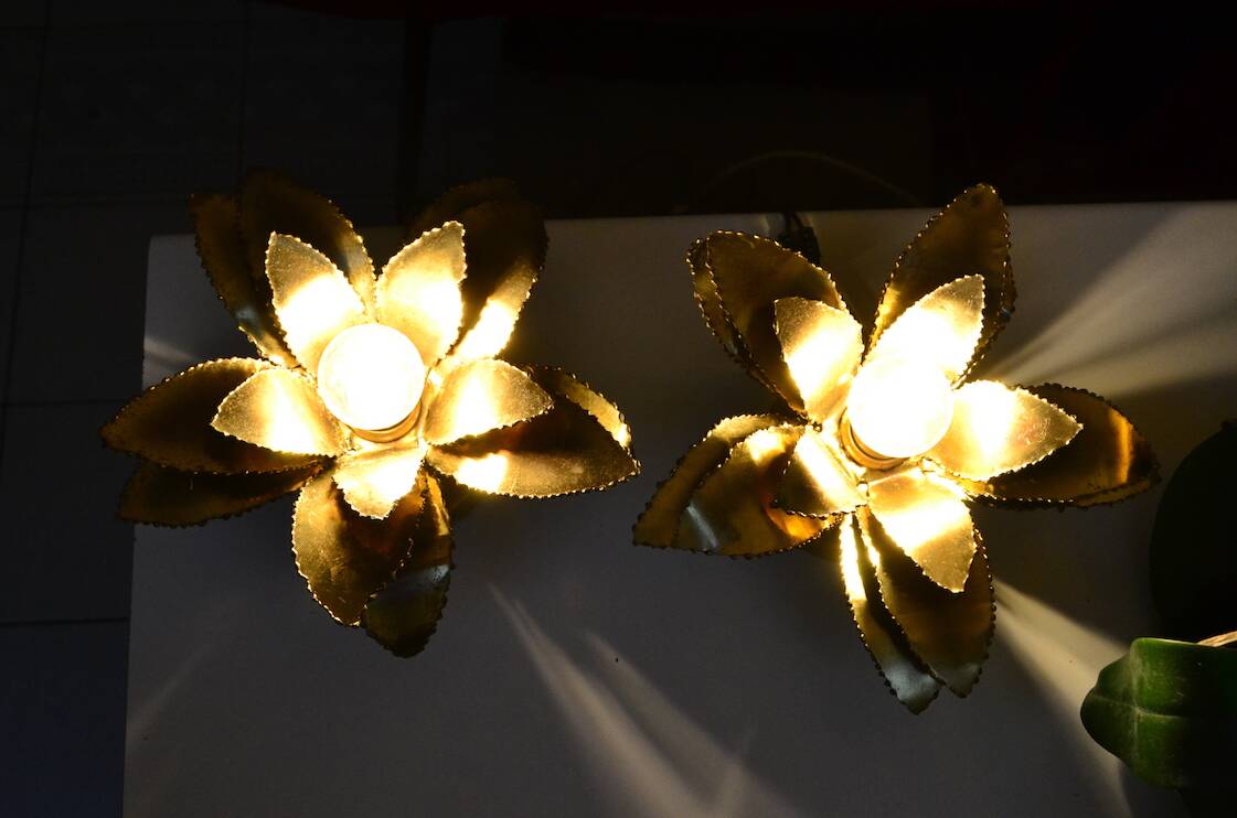 Paire d'appliques Maison Jansen