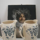 Deux  brocs à eau  faïence " Carmen" Longchamps