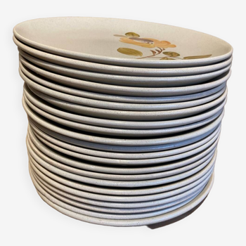 Assiettes plates Saint-Amand