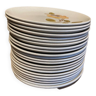 Assiettes plates Saint-Amand