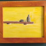 Little French vintage still life, signed EC