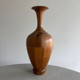 Hardwood Art Vase attributed to Maurice Bonami for De Coene Frères,